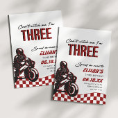 ボーイズ3rdモトクロスダートバイク誕生日 招待状