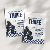 ボーイズ3rdモータークロスダートバイク誕生日 招待状