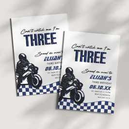 ボーイズ3rdモータークロスダートバイク誕生日 招待状