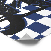 ボーイズ5thモトクロスダートバイク誕生日 ポスター (角)