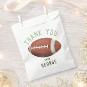 ボーイズ・アメリカンフットボール子供の誕生日サンキュー フェイバーバッグ (クリップ留めされた状態)