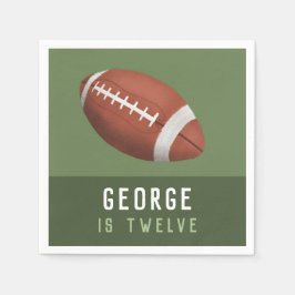 ボーイズ・アメリカンフットボール子供の誕生日 スタンダードカクテルナプキン