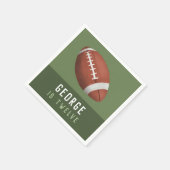 ボーイズ・アメリカンフットボール子供の誕生日 スタンダードカクテルナプキン (角)