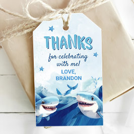 ボーイズ・アンダーザシーシャーク海第5誕生日 ギフトタグ