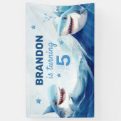 ボーイズ・アンダーザシーシャーク海第5誕生日 横断幕 (縦)