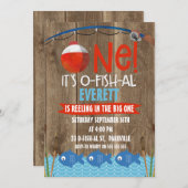 ボーイズ·イッツ·オフィッシュ·アル第1回誕生日招待状 招待状 (正面/裏面)