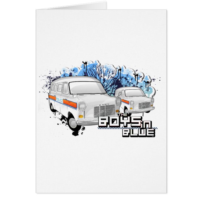 ボーイズ・イン・ブルー – レトロ警察バン1988 (正面)