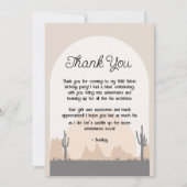 ボーイズ・ウェスタン・ファースト・ロデオサンキューカード サンキューカード (正面)