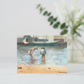 ボーイズ・ウォーディング | ウィンズローホーマー ポストカード (スタンド正面)