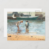 ボーイズ・ウォーディング | ウィンズローホーマー ポストカード (正面/裏面)