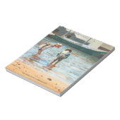 ボーイズ・ウォーディング（1873年）バイウィンスローホーマー ノートパッド (回転)