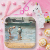 ボーイズ・ウォーディング（1873年）バイウィンスローホーマー ペーパープレート (パーティー)