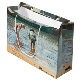 ボーイズ・ウォーディング（1873年）バイウィンスローホーマー ラージペーパーバッグ