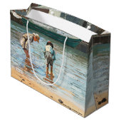 ボーイズ・ウォーディング（1873年）バイウィンスローホーマー ラージペーパーバッグ (裏面アングル)