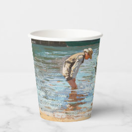 ボーイズ・ウォーディング（1873年）バイウィンスローホーマー 紙コップ