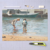 ボーイズ・ウォーディング（1873年）バイウィンスローホーマー 薄葉紙 (クラフト)