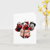 ボーイズ・オブ・秋ホラー映画ノベルティグラフィックトップ カード (黄色い花)