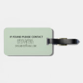 ボーイズ·キュート掘り掘り機のドードルと名前 ラゲッジタグ (裏面横)