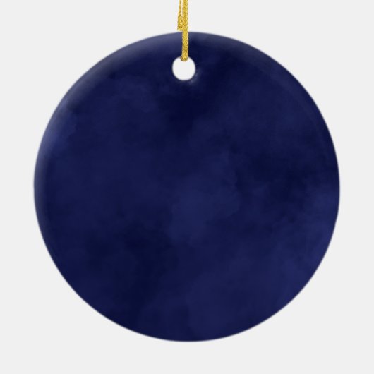 ボーイズ《キリスト教》洗礼式や命名式バプティスブルー セラミックオーナメント (裏面)