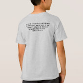 『ボーイズ・グレーTシャツ・レインボー・イ救エス』 Tシャツ (裏面)