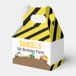 ボーイズ コンストラクション ビークル テーマ 誕生日パーティー フェイバーボックス