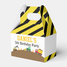 ボーイズ コンストラクション ビークル テーマ 誕生日パーティー フェイバーボックス