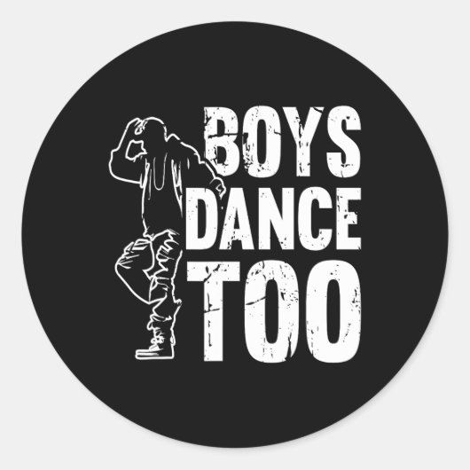 ボーイズ・ダンスもクール踊り・ダンサー ラウンドシール (正面)