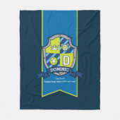 ボーイズ・ドミニクまたは文字Dの名前はグレーの毛布を意味する フリースブランケット (正面)