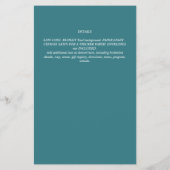 ボーイズ・ドラゴン赤ちゃんシャワー性別が招待を明らかにする チラシ (裏面)