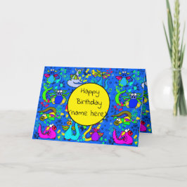 ボーイズ・ドラパーソナライズされたゴン・誕生日・カード カード