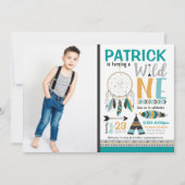 ボーイズ・ドリームキャッチャーWILD ONE誕生日招待状 招待状 (正面)
