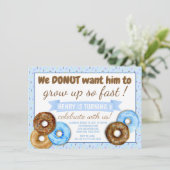 ボーイズ・ドーナツ・バースデーパーティー 招待状 (スタンド正面)