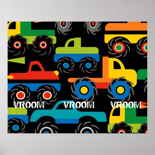 ボーイズ・ビッグモンスタートラック壁ポスターfor Room ポスター (正面)