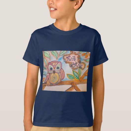 ボーイズ・フクロウTシャツ、Twit Twoo Tシャツ (正面)