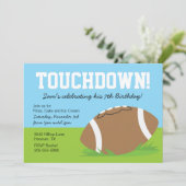 ボーイズ·フットボール·テーマの誕生日パーティーの招待 招待状 (スタンド正面)