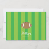 ボーイズ·フットボール·テーマの誕生日パーティーの招待 招待状 (裏面)