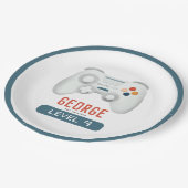 ボーイズ・ブルークール・ゲーム子供の誕生日 ペーパープレート (アングル)