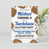 ボーイズ・ブルーサッカーチーム半時バースデーパーティー 招待状 (スタンド正面)