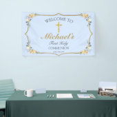 ボーイズ・ブルーフローラ第1聖餐式へようこそ 横断幕 (トレードショー)