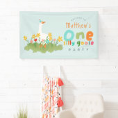 ボーイズ・ブルー間抜けワン・ガチョウ1日の誕生日へようこそ 横断幕 (インサイチュ)