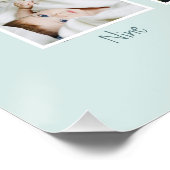 ボーイズ・ブルー1年目の誕生日写真コラージュ ポスター (コーナー)