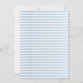 ボーイズ・ブルー・アンダーシーホエールカーフレベビーシャワー 招待状 (裏面)