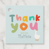 ボーイズ・ブルー・グースありがとう1歳の誕生日 フェイバータグ (正面)