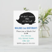 ボーイズ・ヘッジホッグ誕生日 招待状 (スタンド正面)