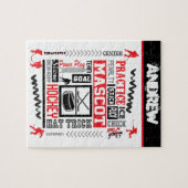 ボーイズ・ホッケーの用語パーソナライズされた ジグソーパズル (横)