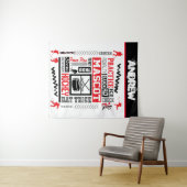 ボーイズ・ホッケーの用語パーソナライズされた タペストリー (インサイチュ(横))