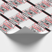 ボーイズ・ホッケーの用語パーソナライズされた ラッピングペーパー (角)