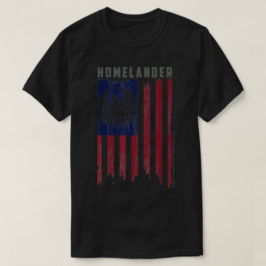 ボーイズ・ホームランダー国旗のイーグルロゴ Tシャツ (デザイン正面)