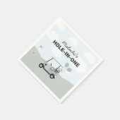 ボーイズ・ホールインワンゴルフ第1回バースデーウェルカムサイン スタンダードカクテルナプキン (角)