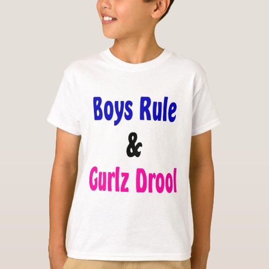 ボーイズ・ルール&グルズ・ドール Tシャツ (正面)